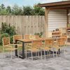 vidaXL Garten Essgruppe 9 pcs Beige und Braun Poly-Rattan 3365489 Bild 4
