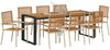 vidaXL Garten Essgruppe 9 pcs Beige und Braun Poly-Rattan 3365489 Bild 3