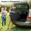 Sekey Buffettisch Tisch Klappbar Kunststoff 180 cm Campingtisch mit Tragegriff Partytisch Klapptisch Gartentisch für Garten Terrasse und Balkon, Schwarz Rattanoptik Bild 5