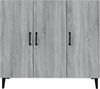 Sideboard, Kommode Grau Sonoma 90x34x80 cm Holzwerkstoff j1678p Bild 5