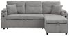 i@home Schlafsofa Modernes 3-Sitzer-Sofa mit Stauraum & Schubladenbett, Hydraulische Chaiselongue, USB-C-Ladestation, Becherhalter Bild 4