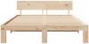 vidaXL Bettrahmen mit Kopfteil Natur 150 x 200 cm Massives Kiefernholz 872647 Bild 5
