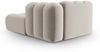 Micadoni Recamiere Lupine 2-Sitzer Rechts Samtstoff Salvador Beige Bild 3
