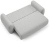 Sofa 3-Sitzer mit Schlaffunktion GASTON in Stoff Puente Hellgrau Bild 5