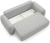 Sofa 3-Sitzer mit Schlaffunktion GASTON in Stoff Puente Hellgrau Bild 4