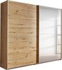 rauch Kleiderschrank, Schwebetürenschrank SUBITO, 2-türig, 1 Spiegeltüre, Eiche Artisan, 181 x 197 x 61 cm Bild 2