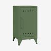 Bisley Fern Mini Ablageschrank, rechtsseitig öffnend, mit einem festen Fachboden, aus hochwertigem, nachhaltigem Stahl hergestellt, 16 mm große Design Lüftungslöcher auf allen Türen, moderner und industrieller Flair, mit integrierten Füßen, H 725 x B 3... Bild 2