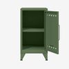 Bisley Fern Mini Ablageschrank, rechtsseitig öffnend, mit einem festen Fachboden, aus hochwertigem, nachhaltigem Stahl hergestellt, 16 mm große Design Lüftungslöcher auf allen Türen, moderner und industrieller Flair, mit integrierten Füßen, H 725 x B 3... Bild 3