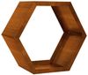 HOME DELUXE Holzlege aus Stahl ANTARES - Edelrost Optik - Made in Germany Bild 3