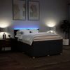 vidaXL Boxspringbett mit Matratze Schwarz 140x200 cm Stoff 3289019 Bild 5