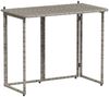vidaXL Gartentisch Klappbar Grau 90x51x75 cm Poly Rattan 4108256 Bild 2