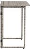 vidaXL Gartentisch Klappbar Grau 90x51x75 cm Poly Rattan 4108256 Bild 5