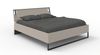 Schlafzimmer-Set >Tilburg< (4tlg.) Bett 188x92x210cm, Schrank, Nachtkommoden, Saharagrau / Grafit Bild 5