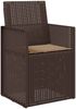 vidaXL Garten Esszimmerstühle 2 pcs Braun und Taupe PP 899991 Bild 4