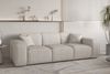 Sofaset Designersofa CELES PREMIUM 3-2-1 in Stoff Scala Hellbeige Bild 5