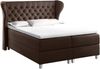 99rooms Turin Boxspringbett Velours 120x200 cm Braun Bild 3