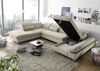 Couch MELFI L Sofa Schlafcouch Wohnlandschaft Schlaffunktion sand beige U-Form links Bild 3