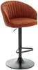 Vente-unique - DORALIZ Barhocker Samt Rot - B 52 cm x H 105 cm87 cm x L 54 cm Bild 4