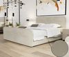 Boxspringbett Schlafzimmerbett MABEL 160x220cm Stoff Opera Velvet Pearl Bild 2