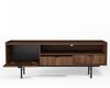 AX LIVING Nordiva Lowboard 150 cm Warmia Walnut Holz TV Möbel Modern Bild 3