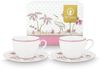 PiP Studio Tasse Jolie Dots Gold Pink Tasse mit Untertasse 280ml Set2, Porzellan Bild 2