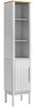 vidaXL Bad hoher Schrank FLORO Weiß 35 x 30 x 160 cm Massivholz Kiefer 42011240 Bild 2