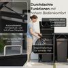 STEELSØN 'Kestra' Mülltonnenbox 2er je 240 Liter, anthrazit mit Holzoptik, Mülltonnenverkleidung aus Stahl, wetterfest, 116x80x134 cm, Müllbox für 2 Tonnen Bild 4