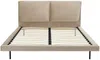 Vente-unique - IBEDIA Bett SamtStoff Schokoladenbraun - B 213 cm x H 100 cm x L 161 cm Bild 3