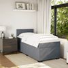 vidaXL Boxspringbett mit Matratze Dunkelgrau 90x190 cm Samt 3286181 Bild 3