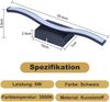 ZMH Deckenlampe LED Schlafzimmer Deckenleuchte Wohnzimmer: Modern Schlafzimmerlampe Schwarz 6W Küchenlampe Innen Wellen Design Wohnzimmerlampe 3000K Warmweiß Deckenbeleuchtung für Küche Flur Bild 3