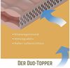 Topper Duo Premium 5 Sterne, Jekatex , 5 cm hoch hoch, 100% Polyester, langlebig und allergikerfreundlich - 200x200cm Bild 4