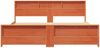 vidaXL Bettrahmen Wachsbraun 200 x 200 cm Massives Kiefernholz 3394215 Bild 5
