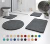 Kleine Wolke Badematte RELAX, Badvorleger, Badezimmer Teppich, Höhe 30 mm, rutschhemmend beschichtet, fußbodenheizungsgeeignet, Polyacryl, 2-tlg. Stand-WC Set, Badteppich, meliert, rechteckig, rund & als Set erhältlich Bild 2