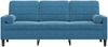 vidaXL 3-Sitzer-Sofa mit Zierkissen Blau 180 cm Samt 3278238 Bild 3