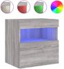 vidaXL TV-Wandschrank mit LED-Leuchten Grau Sonoma 40x30x40 cm 837179 Bild 2