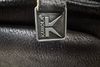 KAWOLA Relaxsessel JOSIANE Drehsessel Lederfaserstoff schwarz mit Hocker 107 x 87 x 78 cm Bild 5