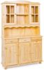 Buffet Vitrine TOSCANA Kiefer Massivholz Küchenbuffet natur lackiert Bild 2