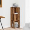 vidaXL Eckregal Altholz-Optik 33x33x100 cm Holzwerkstoff 856720 Bild 3