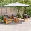 vidaXL Bistrogarnitur mit Kissen 5 pcs Braun Massivholz Akazie 3328612 Bild 1