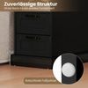 COSTWAY Beistelltisch, mit Ladestation, Nachttisch mit 2 Schubladen Bild 4