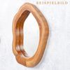 LebensWohnArt Wandspiegel Wandspiegel SLICE Teak ca. D35cm Bild 2