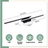 Nettlife LED Deckenleuchte Flur Wohnzimmer Schwarz moderne Kristall Deckenlampe 12/24W, LED fest integriert, Warmweiß, Flur Küche Bild 3