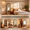 BBWL Ganzkörperspiegel 160x55 cm, Großer Standspiegel, mit stabilem Standfuß, Holzrahmen in Bogenform,HD Spiegelglas, stabiler Rahmen Bild 4