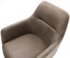 Esszimmerstuhl Pejo-Flex Mikrofaser Taupe Vintage Kufengestell Schwarz Taschenfederkern Bild 4