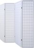 Homestyle4u Paravent Raumteiler 4 teilig, Reispapier Weiß, Höhe 175 cm Bild 3