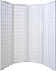 Homestyle4u Paravent Raumteiler 4 teilig, Reispapier Weiß, Höhe 175 cm Bild 4
