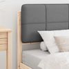 vidaXL Bettgestell mit gepolstertem Kopfteil Hellgrau 100 x 200 cm 877719 Bild 3