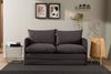 2-Sitzer-Schlafsofa, 'Saga', 66 x 70 x 148, Grau Bild 3
