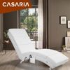 Casaria Relaxliege London Massage Kunstleder Weiß Bild 2