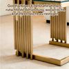 STILVORA Couchtisch rund 2er-Satztisch Wohnzimmertisch Sofatisch mit Glastischplatte (2er Set Beistelltische, quadratisch, Glas, goldenes Gestell, modern, gehärtetes Glas, Edelstahlbeine, großes+kleines Tischset), kratzfest, hitzebeständig, lichtdurchl... Bild 4